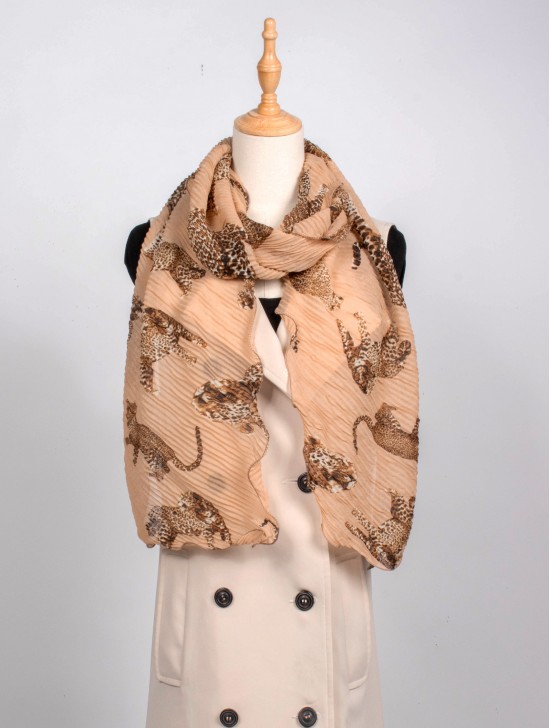 CHIFFON WRINKLE, JAGUAR SCARF